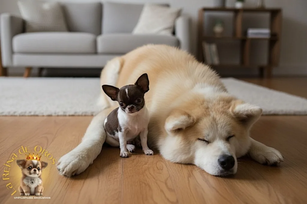 ¿Los Chihuahuas y los Perros Grandes Pueden Convivir? 5 chihuahua con perro grande akita