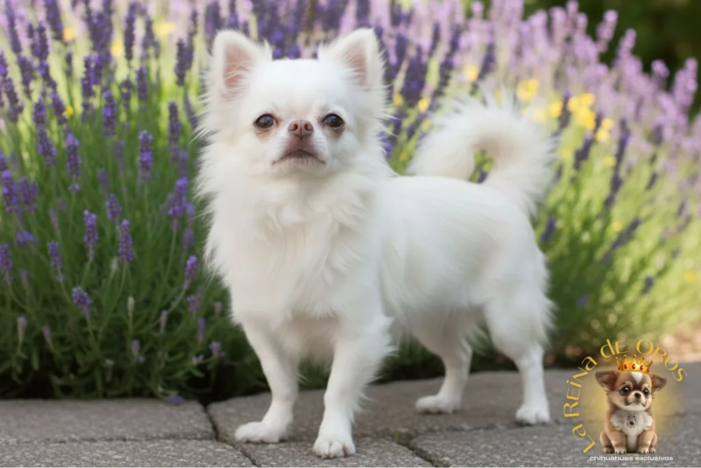 un chihuahua blanco unico en su especie
