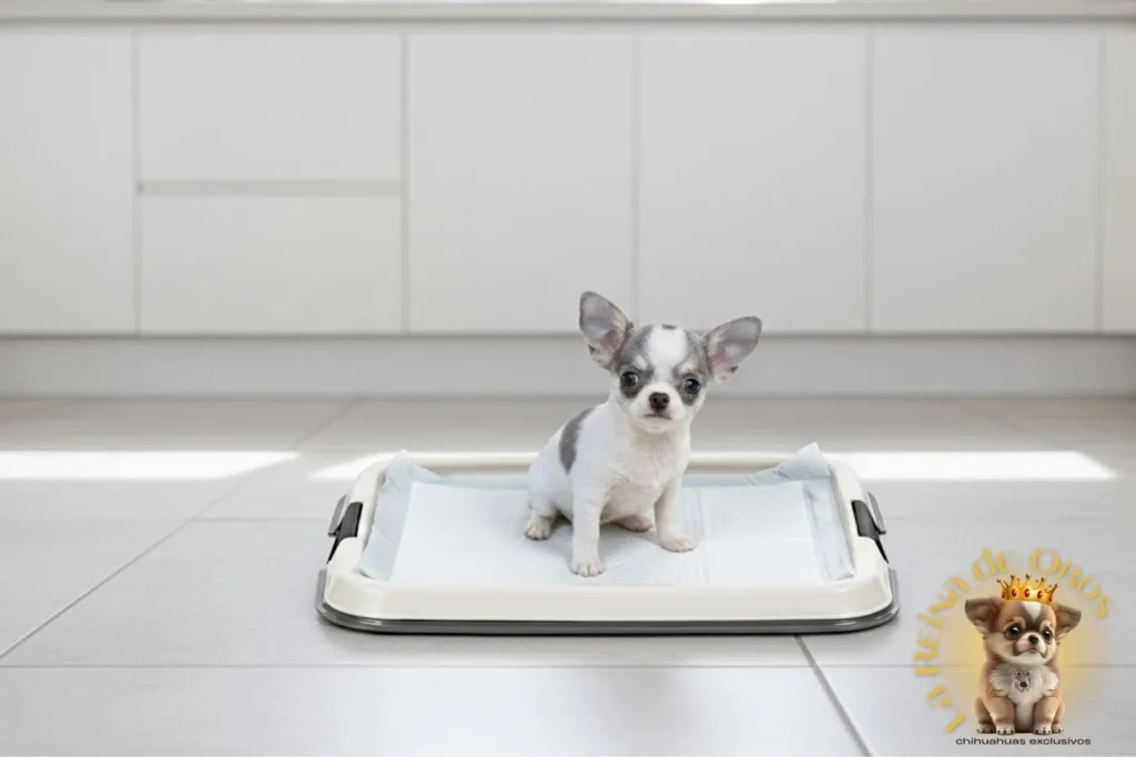 chihuahua haciendo necesidades en casa