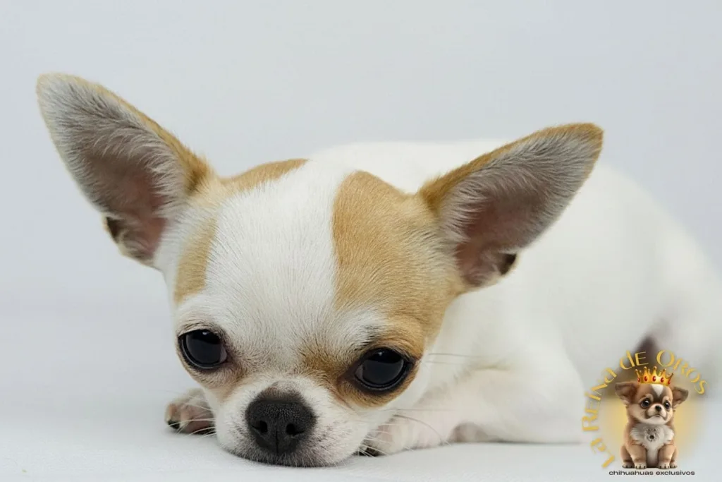 un perro chihuahua con las orejas bien implantadas
