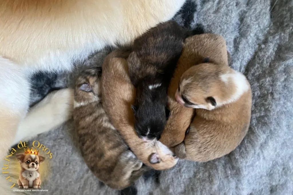 chihuahuas y akitas camada