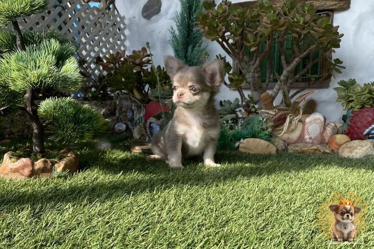 cachorro chihuahua farala de pelo largo